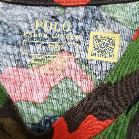 BNWT Polo by Ralph Lauren Boys Tees Camouflage Size 5 - Picture 3 of 4